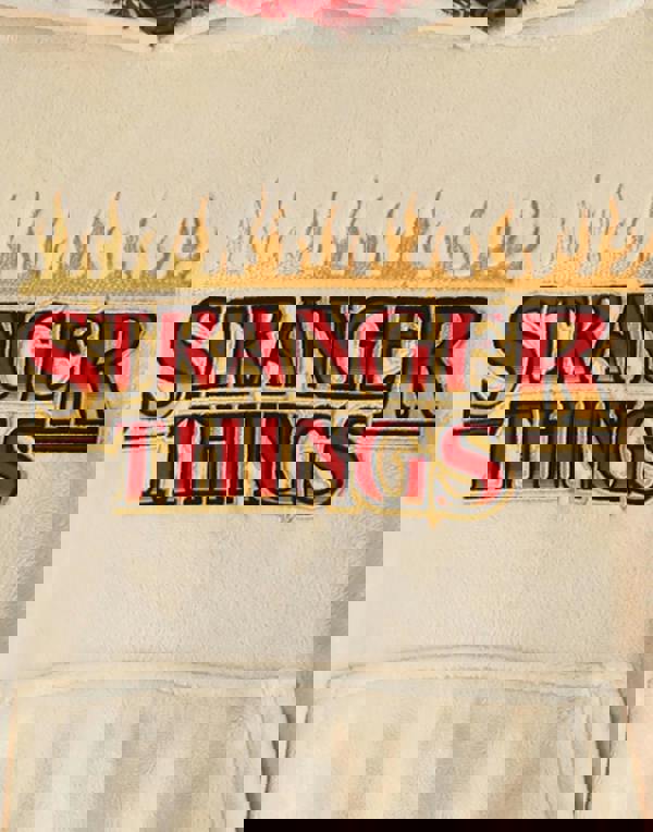 Stranger Things Unisex Kids Beige Brand Name Print Blanket Hoodie (One Size)