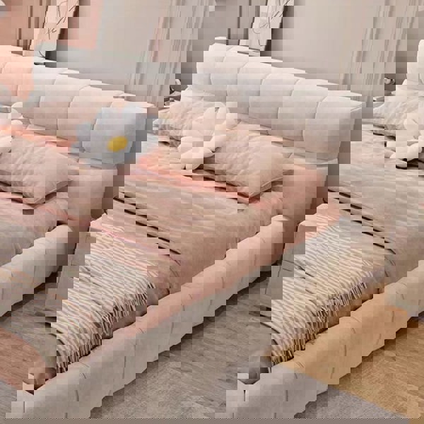 Mamie King Size Bed, More Sizes, Velvet With Storage, Gaslift-Weilai Concept-Weilai Concept