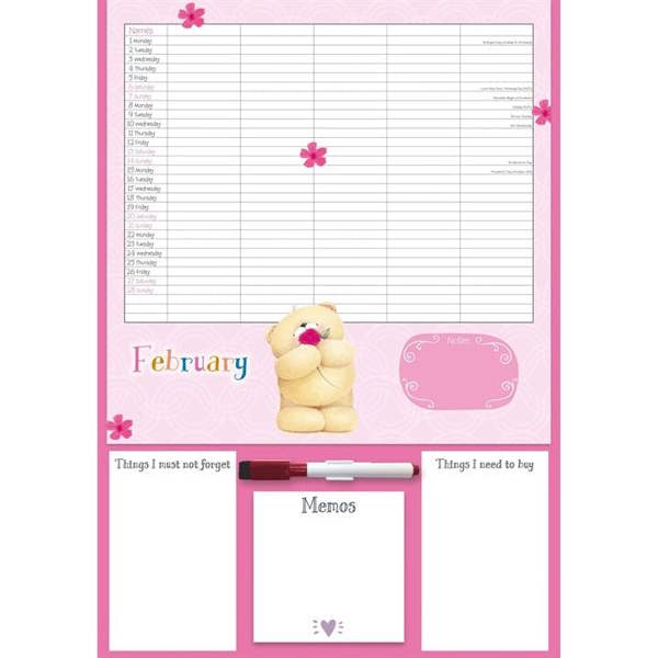 Forever Friends A3 Family Organiser 2027, Family Planners, Month To View, Family, Gift