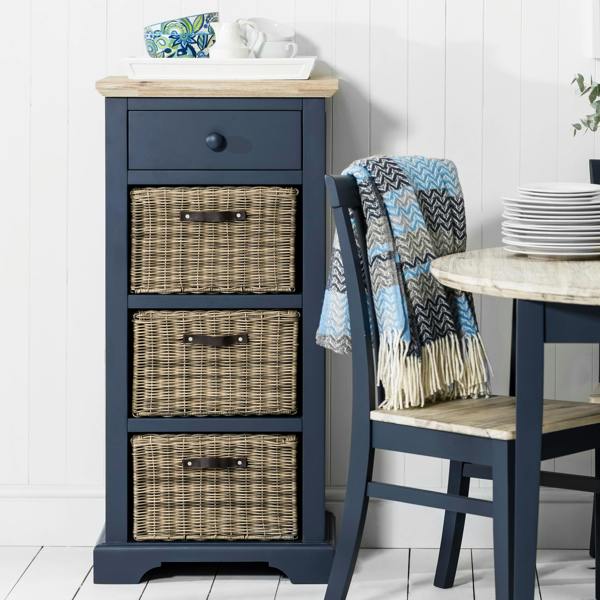 Statement Furniture Florence Tallboy with Drawer and 3 Storage Baskets