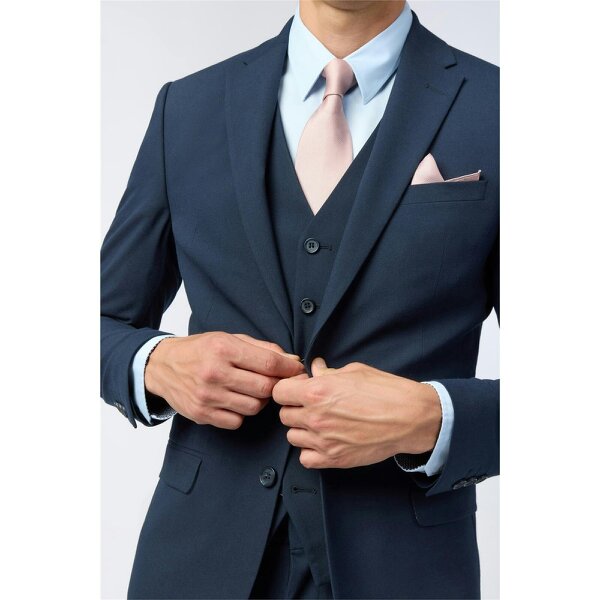 Limehaus Slim Fit Navy Stretch Jacket