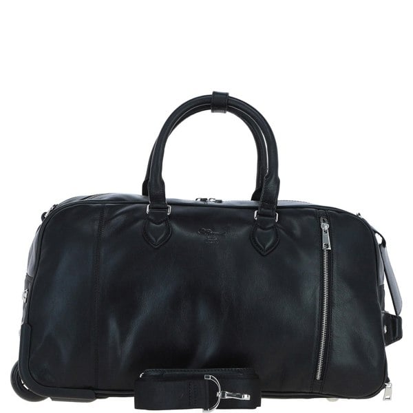Luxurious Leather Wheeled Duffle Bag: pl-50