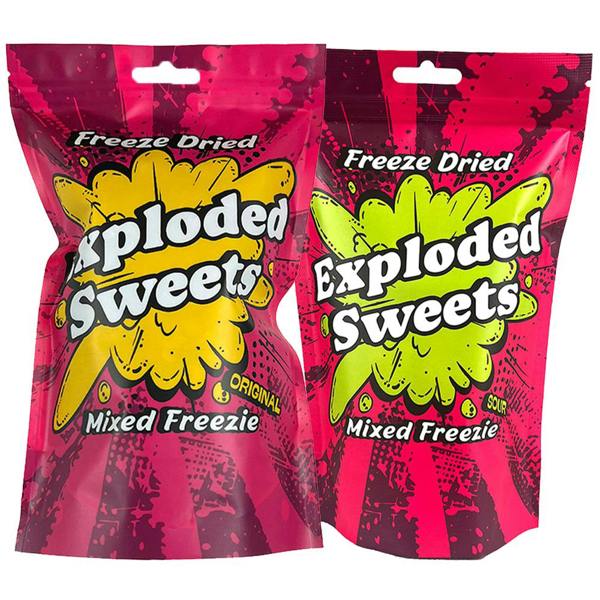Exploded Sweets Freezie Bag - Original & Sour Combo | Exploded Sweets | Freeze Dried Sweets UK