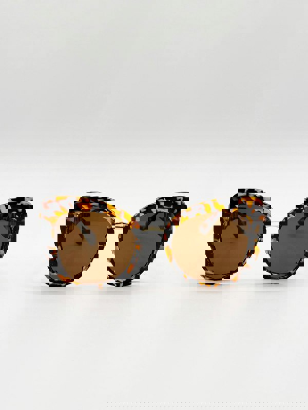 SVNX Oversized Cat-Eye Sunglasses in Tortoiseshell