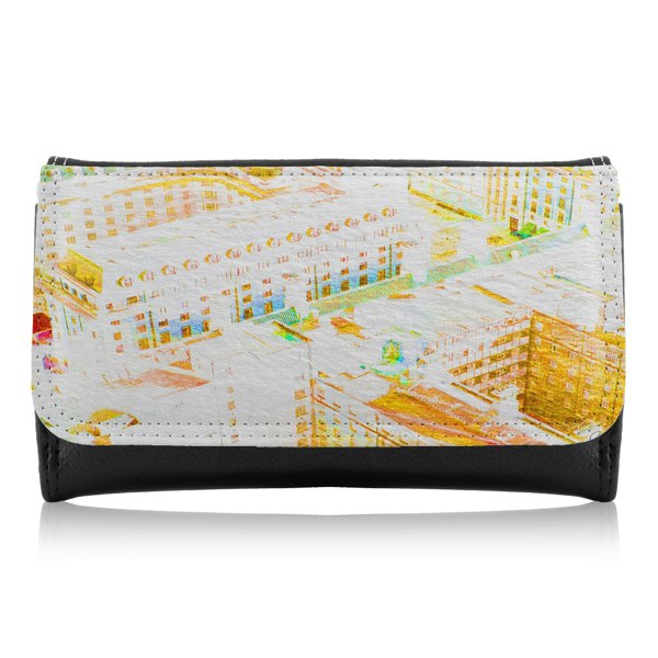 Benjamin Tate Design London Roof Tops Orange Maxi Purse
