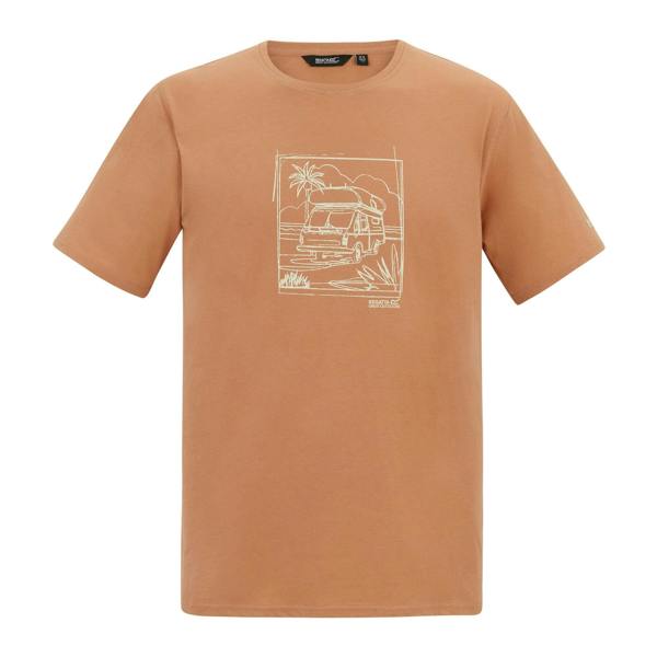 Regatta Mens Cline IX Caravan T-Shirt - Italian Clay - 