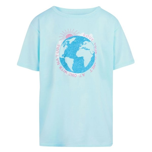 Regatta Childrens/Kids Alvardo VIII Graphic Print T-Shirt - Bleached Aqua