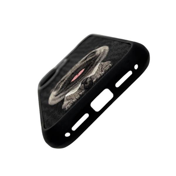 Nimmy Friends Nimmy Big Eye Cute Pet Pug Dog Case with MagSafe for iPhone 17 6.3" Black Grey - N-XDY-IP17-09-A