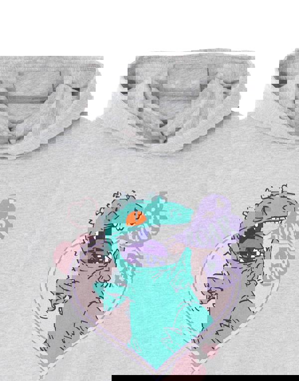 Rugrats Womens Grey Reptar Love Hoodie