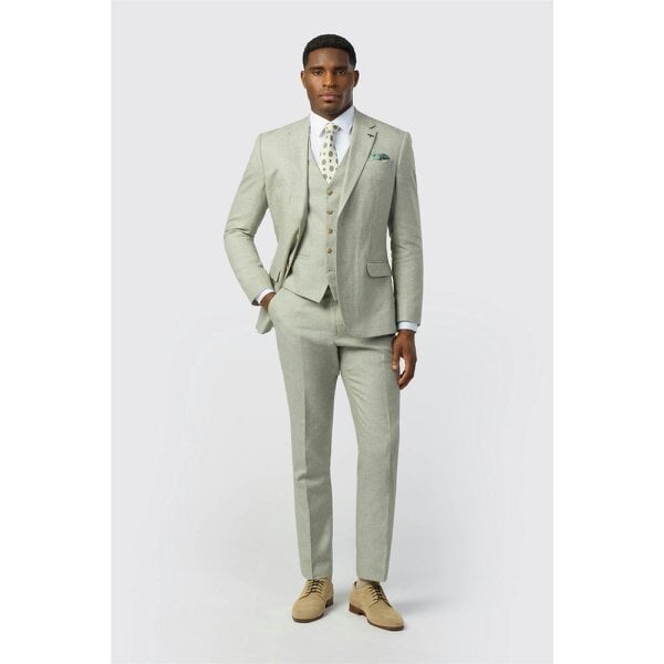 Ted Baker Tailored Fit Sage Linen Cotton Jacket