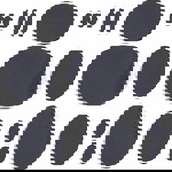 Dark Grey Puffer Jacket Repair Patches | Waterproof, Pre-Cut, Self-Adhesive, Tear-Resistant (11 Pieces)