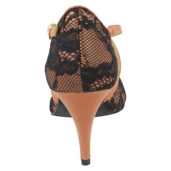 Anne Michelle Ladies Anne Michelle Pointed Toe Court Shoes