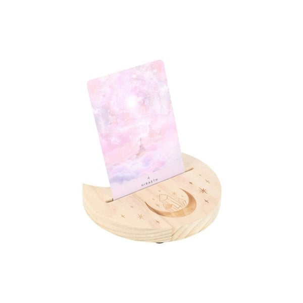 Serano Natural Crystal Crescent Moon Tarot Card Stand