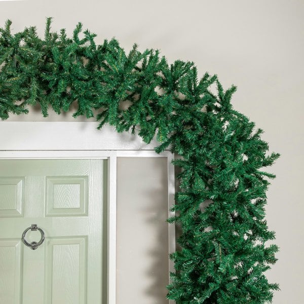 Samuel Alexander 8ft (2.55m) Samuel Alexander Double Door Plain Green Christmas Tree Arch with 2000 Tips