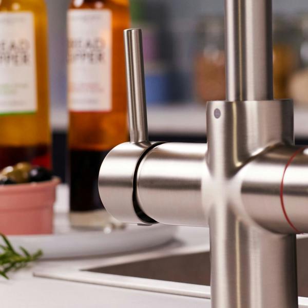 Impromta 3 in 1 Biometric Boiling Water Tap | Brushed Steel Finish