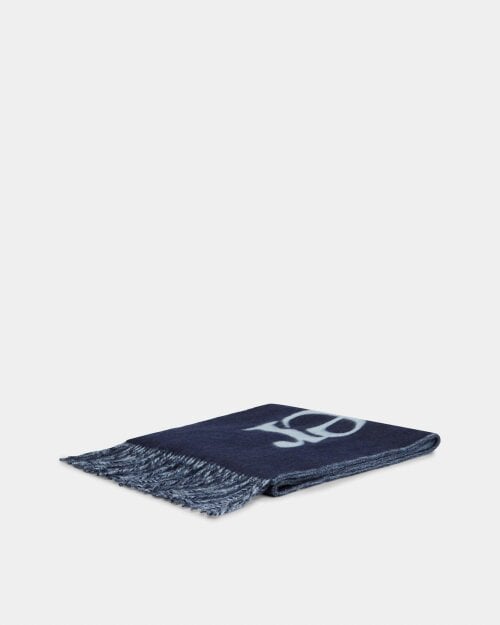 Tommy Hilfiger TH Script Womens Woven Scarf - Space Blue
