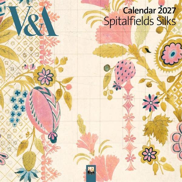 V&A, Spitalfields Silks Calendar 2027, Wall Calendars, Month To View, Art, Gift