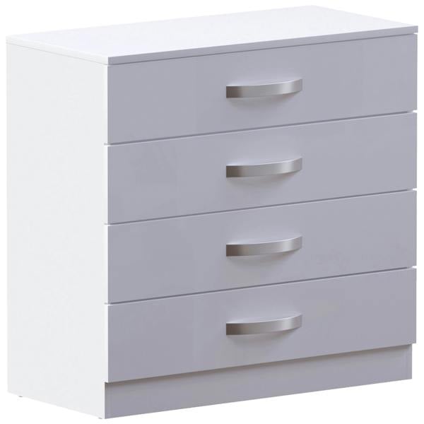 Vida Designs Hulio 4 Drawer Chest, Black