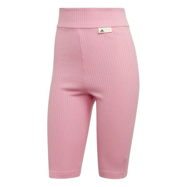 Adidas Womens/Ladies Studio Lounge Ribbed Shorts - Pink