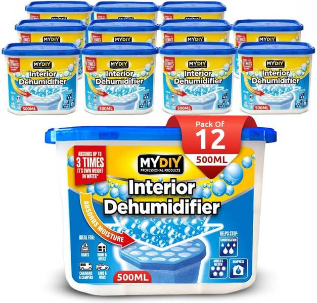 MY DIY PROFESSIONAL PRODUCTS Interior Dehumidifiers 500ml for Home Damp Moisture Absorber Condensation Remover Disposable Dehumidifier
