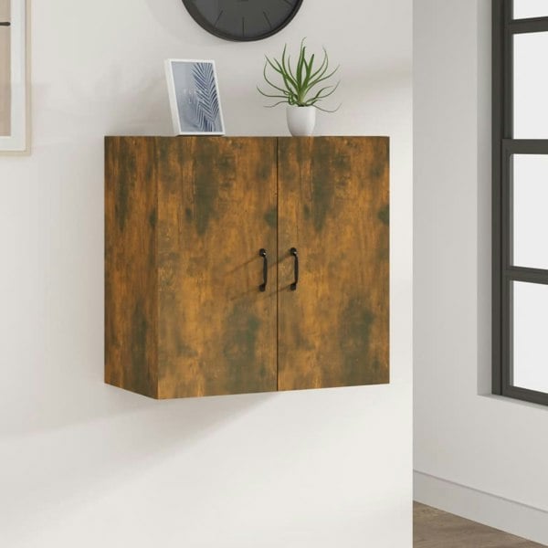 Berkfield Wall Cabinet Smoked Oak 60x31x60 cm Engineered Wood