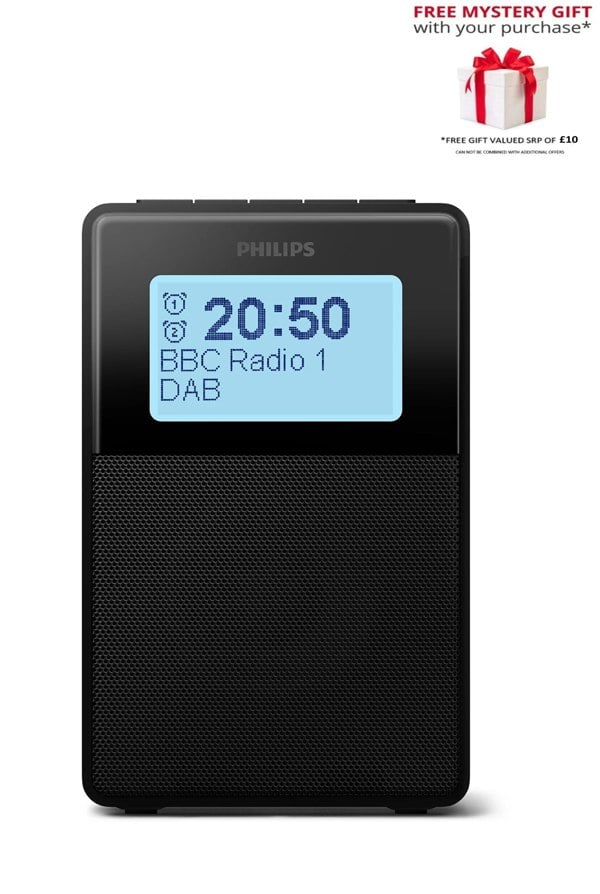 Philips TAR5100 DAB+ FM Clock Radio Bluetooth Speaker – Free Gift RRP £10!