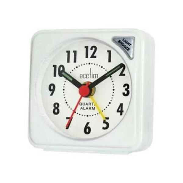 Dragodirect Quartz Travel Alarm Clock with Light & Snooze Compact & Reliable