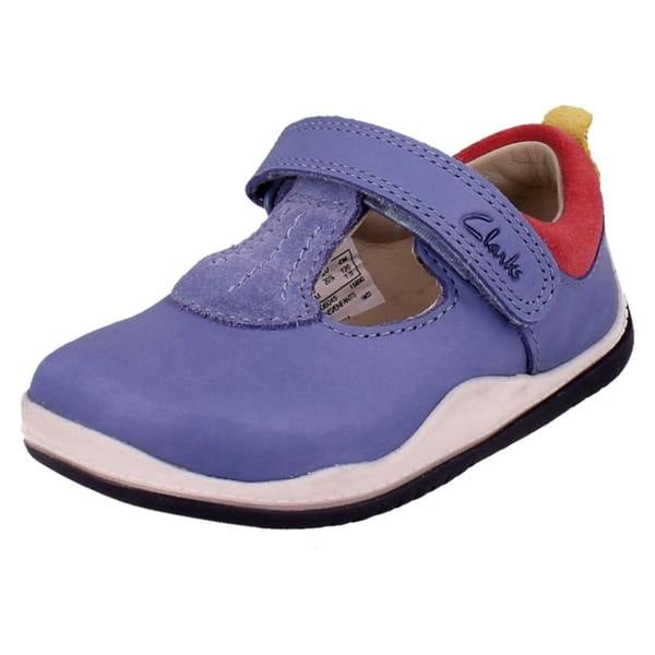 Clarks Girls Clarks Casual T-Bar Shoes Noodle Bright T