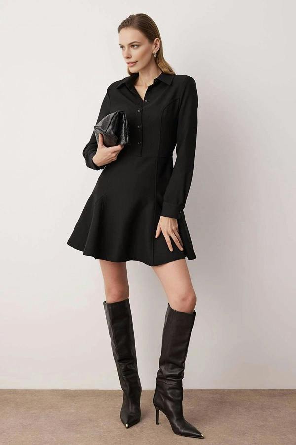 WOVCOR Mini Woven Dress