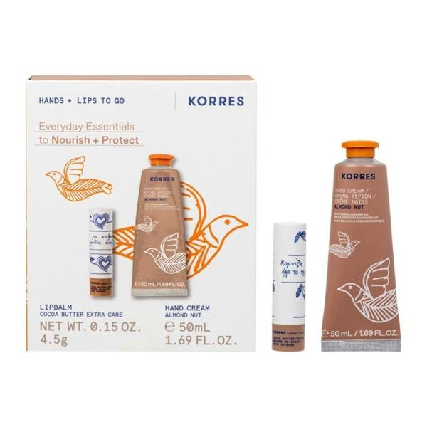 Korres Almond Nut Hand Cream Lip Balm