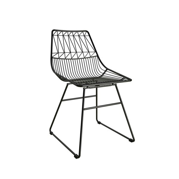 Dorel Home Astrid Wire Metal Dining Chair Black