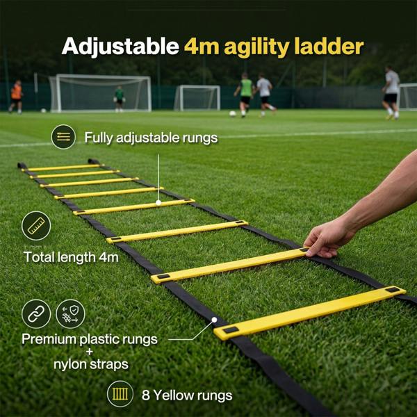 Centra  Football Training Equipment Pro Agility Speed Ladder Cones Hurdle Style