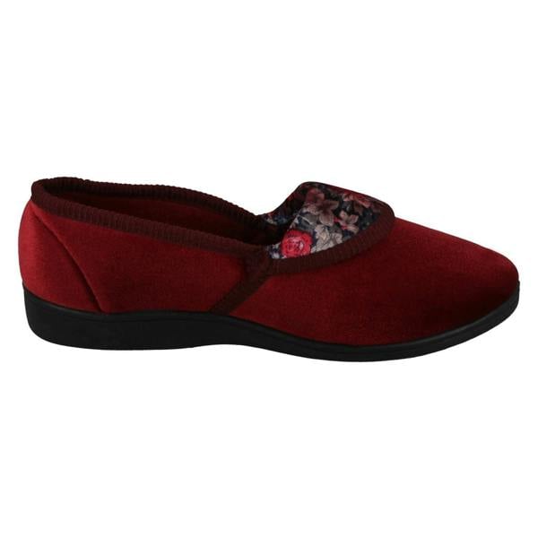 Spot On Ladies Spot On Floral Pattern Slippers