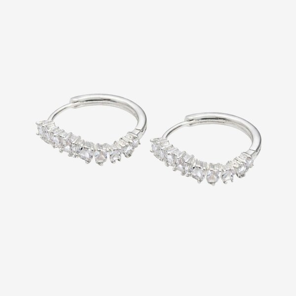 Uchi & Soto Nami Silver Stone Wave Earrings