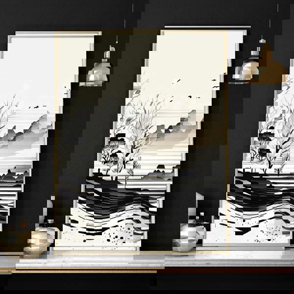 Large Living Room Pictures | Set of 3 wall art prints