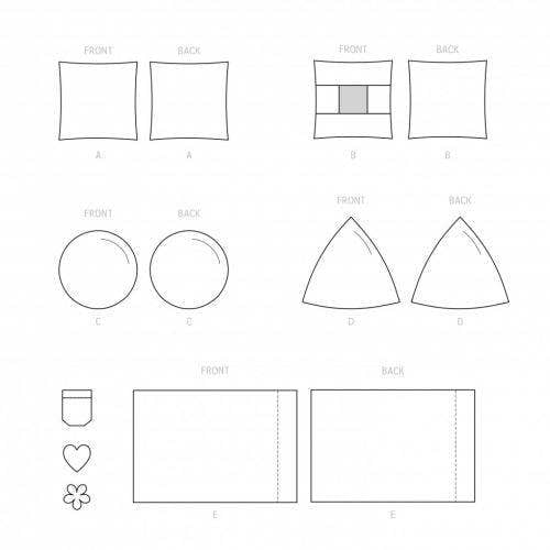 Simplicity Sewing Pattern 9530, Cushions OS (One Size Only) - Easy