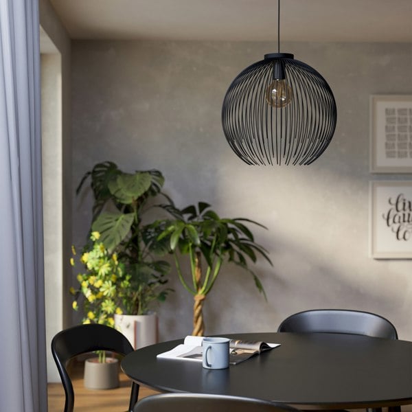 EGLO Venezuela Black Steel Pendant Light