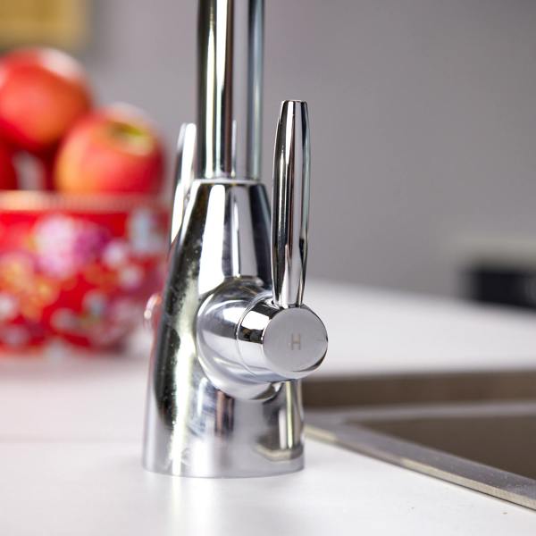 Flode Drammen | Dual Lever Kitchen Mixer | Chrome Finish