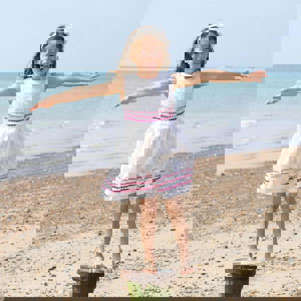 Rachel Riley Eyelet Ric Rac Dress