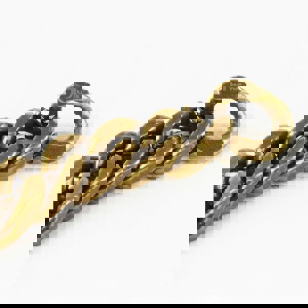 Dior J'Adior bracelet in an aged brass tone curb chain