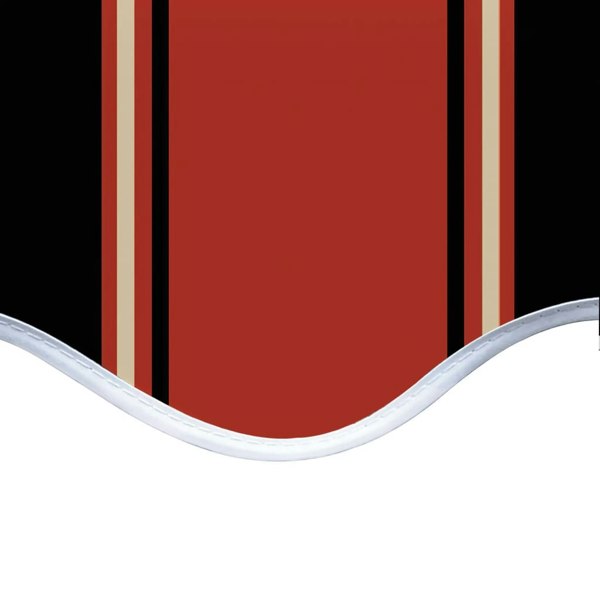 Berkfield Replacement Fabric for Awning Orange and Brown 4.5x3.5 m