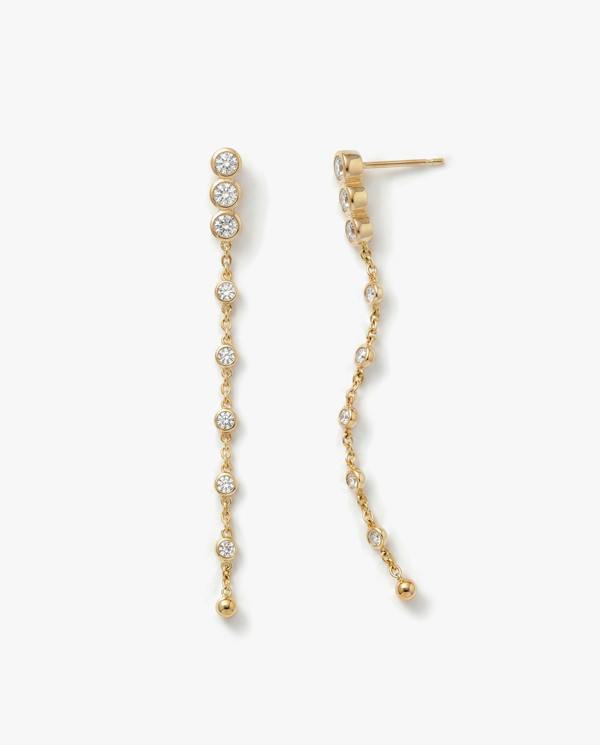 Elk & Bloom Solitaire 14K Gold Droplet Stud Earrings