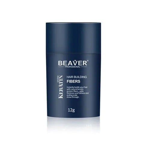 Beaver Hair Building Fibres for Thinning Hair - Undetectable & Natural Hair Filer & Concealer