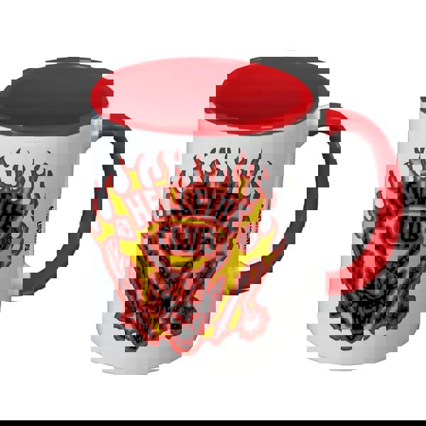 Stranger Things Hellfire Club Inner Two Tone Mug - White/Red - 