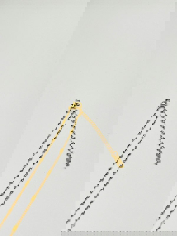 SVNX Turquoise Stone Pendant Necklace