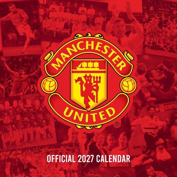 Manchester United FC Calendar Legends 2027, Wall Calendars, Month To View, Sports, Gift