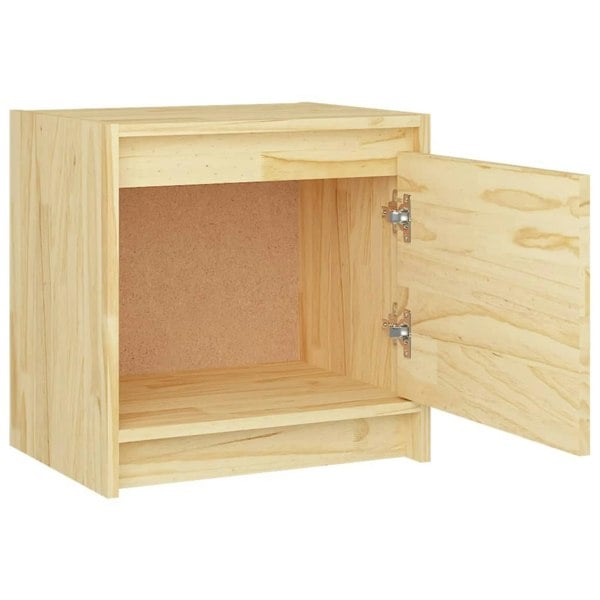 Berkfield Bedside Cabinet 40x30.5x40 cm Solid Pinewood