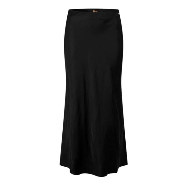 Boss Womens/Ladies Viscose A-line Midi Skirt - Black - 