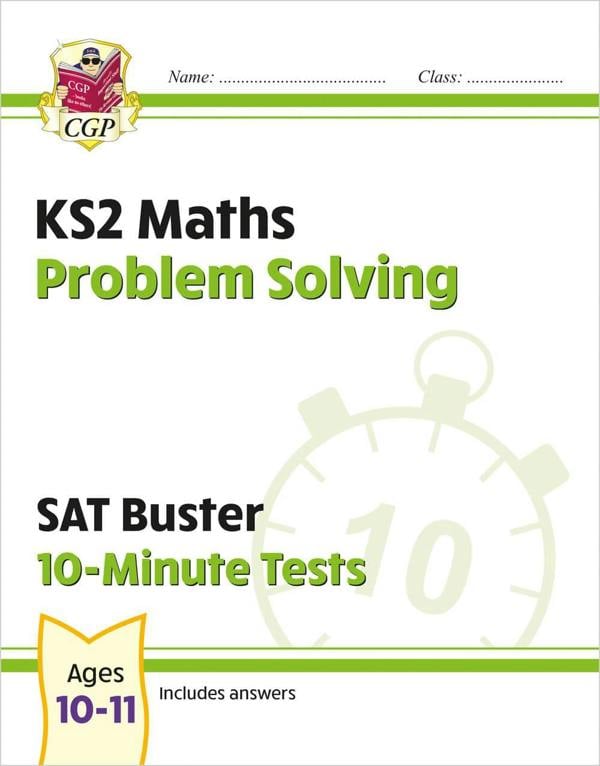 CGP KS2 Year 6 SAT Buster 10-Minute Tests Bundle – Ages 10-11 (English Grammar Punctuation & Spelling, English Reading, Maths, Maths Problem Solving)