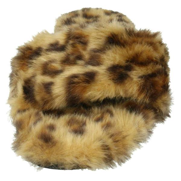 Savannah Ladies Savannah Flat Fur Mules F00091